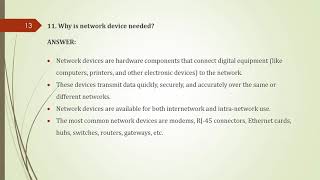 CLASS 12 INFORMATICS PRACTICES 065 UNIT 3 CHAPTER 6 COMPUTER NETWORKS SOLUTION [upl. by Bradway]