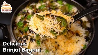 Vankaya Biryani  Brinjal Biryani Recipe  Dum Biryani Recipe in Telugu by Hyderabadi Ruchulu [upl. by Volin]