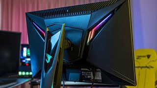 Gigabyte AORUS 27 Review  Gaming Monitor FI27QEK 2022 [upl. by Nathanoj900]