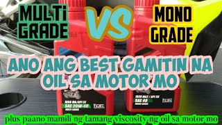 mono grade vs multi grade na oil [upl. by Nylesoj]