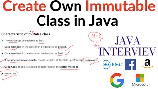 Immutable Class In Java  Create your own Immutable class [upl. by Lilah]