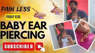 Baby ear piercing video painlesschevulu kutuncham subscribe [upl. by Isma]