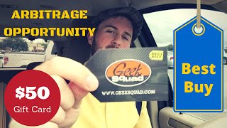 Arbitrage Opportunity How to make a quick 50 GC at Best Buy [upl. by Hescock]