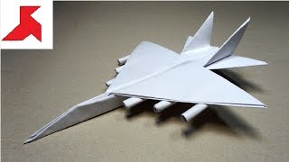 DIY ✈️  How to make a FIGHTER Plane with rockets from A4 paper [upl. by Leanahtan769]