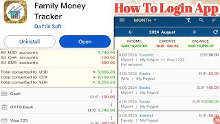 Family Money Tracker app how to login family Money Tracker [upl. by Asilak]