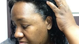 Keracare Edge Tamer DEMO INITIAL THOUGHTS  Perm Relaxer Texlax HAIR [upl. by Attem]