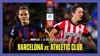 BARCELONA VS ATHLETIC CLUB  LIGA F MATCHDAY 29 LIVESTREAM [upl. by Litnahc]