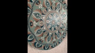 Dotting Art Mandala Leinwand Rund 49 [upl. by Shaffer572]