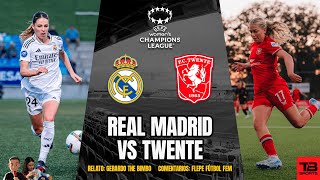 🔴 REAL MADRID VS TWENTE  UEFA WOMENS CHAMPIONS LEAGUE 2425 🎙️ RELATO EN VIVO 🎙️ TB SPORTS [upl. by Roseanne]