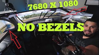 Sim Racing with the Craziest Resolution and Asus Bezel Free KIT ITS BIG iracing [upl. by Flem512]