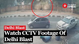 Delhi Blast Blast in Delhi’s Rohini Captured on CCTV Police and NIA Probe Ongoing [upl. by Dnalhsa]