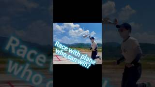 Race with the RC plane who is faster rcplane rcaircraft rc rcmodification rcengine [upl. by Arrais55]