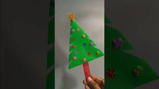 Easy Christmas Tree Craft New Creative Craft christmas trending tree youtubeshorts video art [upl. by Wolfram]