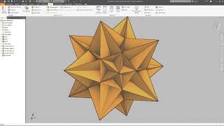 Great Icosahedron  Autodesk Inventor [upl. by Dagna]