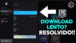 EPIC GAMES DOWNLOAD LENTO  RESOLVIDO 2024 [upl. by Laden720]