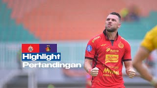 Highlight  PERSIJA Jakarta VS PERSIK Kediri  Pekan 12 [upl. by Eniluj492]