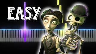 Corpse Bride  Victors Piano Solo Easy Piano Tutorial [upl. by Udall]