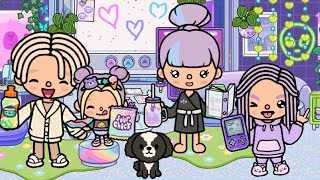 Cool Rich Family Morning Routine☀️NEW Y2K Loft Apartment 💜  Toca New Story💜 Toca Boca💛 [upl. by Morrell722]