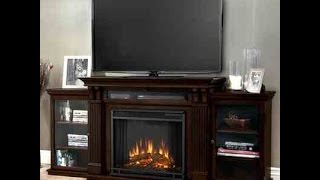 Calie Real Flame Electric Fireplce TV Stand Review  Worth A Look [upl. by Aissela]