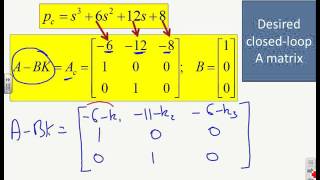 State space feedback 5  tutorial examples and use of MATLAB [upl. by Kallista]