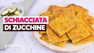 Schiacciata di zucchine croccante al forno VELOCE e SFIZIOSA 😋 [upl. by Nugent294]