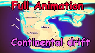 Lecture  Continental drift theory by Wegner with Animation  UPSC IAS  Geography [upl. by Demaggio]