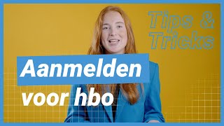 Aanmelden voor hbo  Tips amp Tricks [upl. by Alakim]