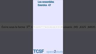 Exercice 47 Les ensembles TCSF Maths [upl. by Aleetha54]