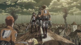 Eren amp Mikasa VS Levi For Titan Serum  Attack on Titan Season 3 [upl. by Azzil469]