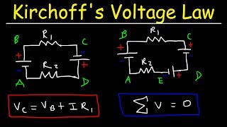 Kirchhoffs Voltage Law  KVL Circuits Loop Rule amp Ohms Law  Series Circuits Physics [upl. by Doehne]