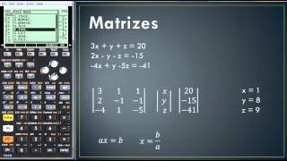 Matrizes  HP 50g [upl. by Goldman]