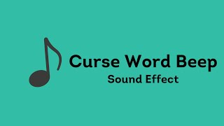 Curse Word Beep Sound Effect [upl. by Nuahsak74]