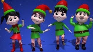 Эльфов Семья пальцев  рождественские колядки  рифмы для детей  Elves Finger Family  Xmas Videos [upl. by Elimac508]