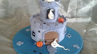 Torta castello RICETTA SEMPLICE x Halloween [upl. by Hsirehc]