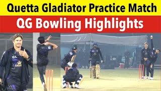 Quetta Gladiator Practice Match Highlights For PSL9 [upl. by Nanyk656]