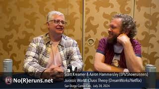 Scott Kreamer amp Aaron Hammersley Discuss Season 2 of JURASSIC WORLD CHAOS THOERY SDCC 2024 [upl. by Yenar660]