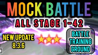 Mock Battle Summoners War All Stage 142 Updated 836 Battle Training Ground [upl. by Aynom]