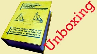 PN Khanna Civil Engineering Handbook Un boxing TA0068 [upl. by Ardnikal]