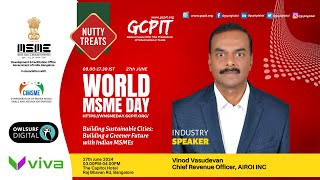 Vinod Vasudevan Chief Revenue Officer AIROI INC at World MSME Day 2024 [upl. by Nnairam]