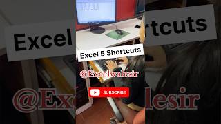 Excel 5 Shortcuts excelwalesir exceltricks computertips training shortvideo tutorial training [upl. by Brookes147]