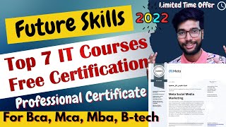 Top 7 Free IT Certification Courses For 2022  Free Online Certification Courses  Skills For Future [upl. by Nalo232]