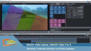 Farbkarten animieren mit Farbkorrektur  MAGIX Video deluxe [upl. by Kela]