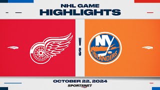 NHL Highlights  Red Wings vs Islanders  October 22 2024 [upl. by Steffie852]