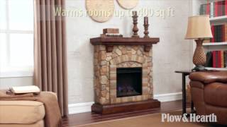 STACKED STONE FIREPLACE [upl. by Malha]