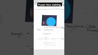 Trypan blue staining cell viability checking cell viable count shorts science cell pg [upl. by Nosac]