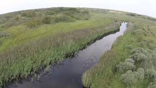 Rondje Schiermonnikoog met een drone [upl. by Ahsiekit]