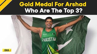 Paris Olympics 2024 Pakistans Arshad Nadeem Breaks Olympic Record To Win Javelin Gold Check Top 3 [upl. by Huberto61]