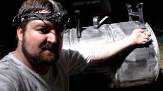 How to build a Double Barrel Smoker  Part 5  Installing the Vogelzang Hardware [upl. by Hoag]