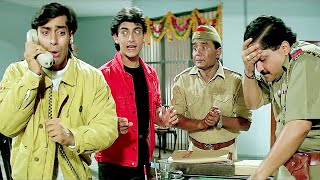 Andaz Apna Apna Police Station Scene  Salman Khan  Aamir Khan  Best Comedy Scenes [upl. by Doowrehs784]