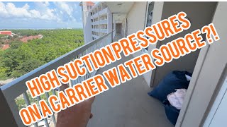 High suction pressure on CARRIER water source air conditioner [upl. by Klockau230]